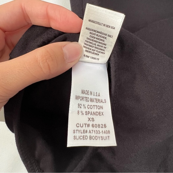 AGOLDE Sliced One Shoulder Bodysuit - Picture 16 of 16